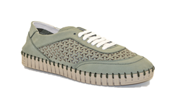 Skeaker in nabuk laserato Salvia